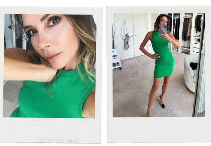 Victoria Beckham 240 ezres zöld ruháját akarja most mindenki