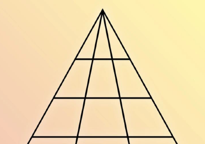 Hány háromszög van a képen? Csak az emberek 1%-a találja ki 7 másodperc alatt