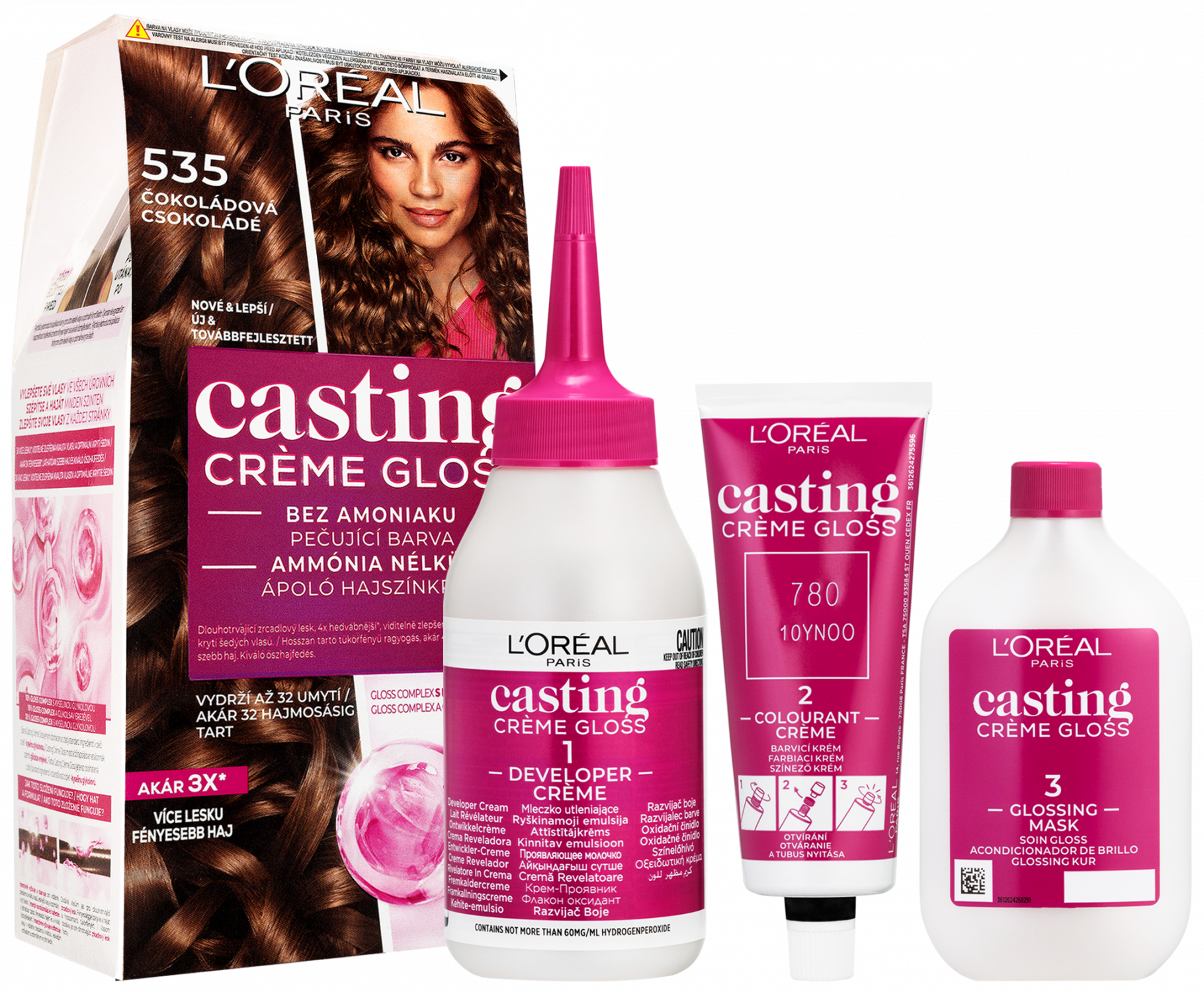 Casting Créme Gloss hajszínező 535 CSOKOLÁDÉ 48+72+60ml