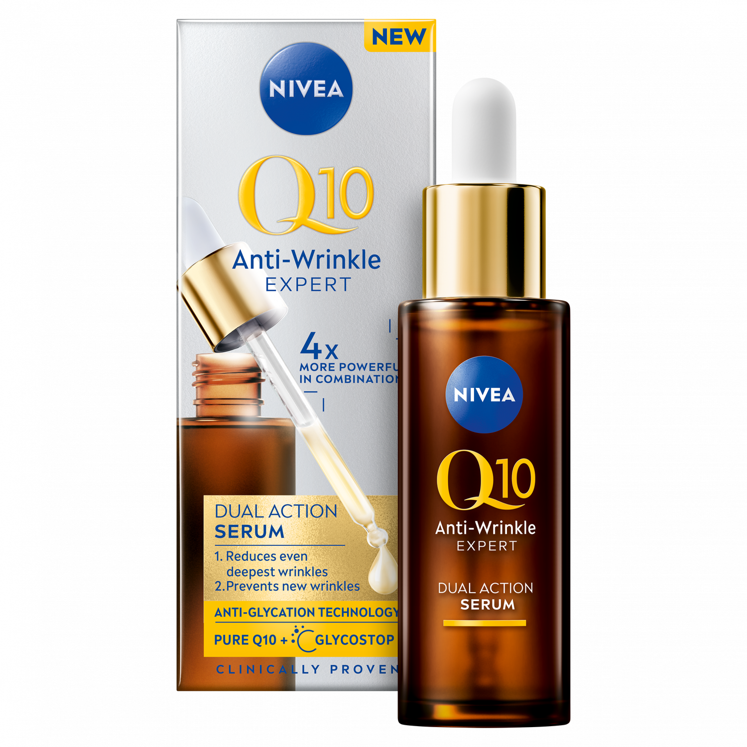 NIVEA® Q10 Anti-Wrinkle Expert Kettős Hatású Szérum