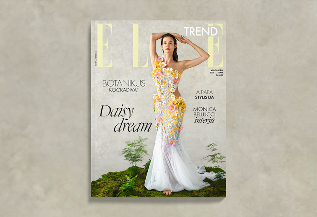 Amikor a divat játszani tanít: LEGO® virágokból épített couture ruha a legfrissebb ELLE magazin címlapján