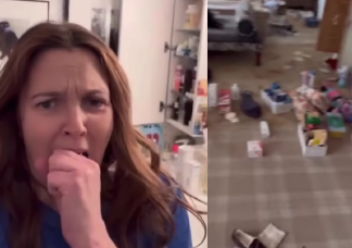 Videó: Felfoghatatlan, mekkora rendetlenség van Drew Barrymore otthonában!