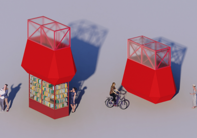 Egy új pavilon a könyvekért – a kultúra piros szekere a Széll Kálmán téren