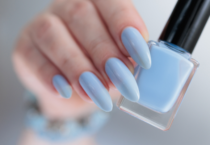 A baby blue...