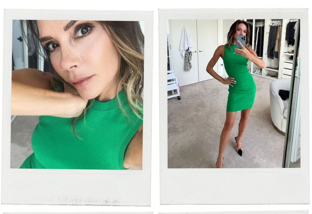 Victoria Beckham 240 ezres zöld ruháját akarja most mindenki