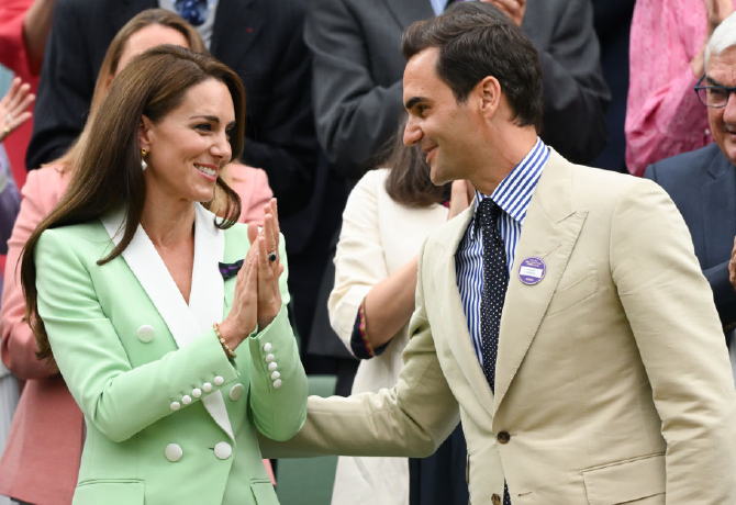 Katalin hercegné egy ismert férfival tűnt fel Wimbledonban - Vilmos herceg nem jelent meg a teniszmérkőzésen