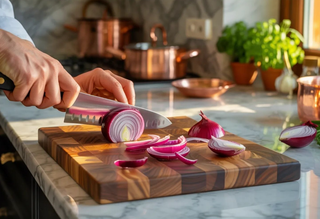 Ezt az 5 ételt soha ne vágd fa vágódeszkán – ha szép deszkát szeretnél