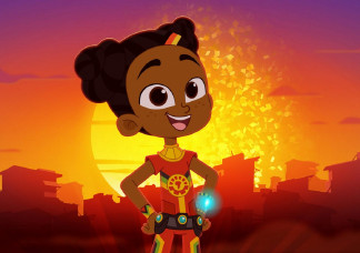 Fekete animált szuperhős állít példát az afrikai gyerekeknek
