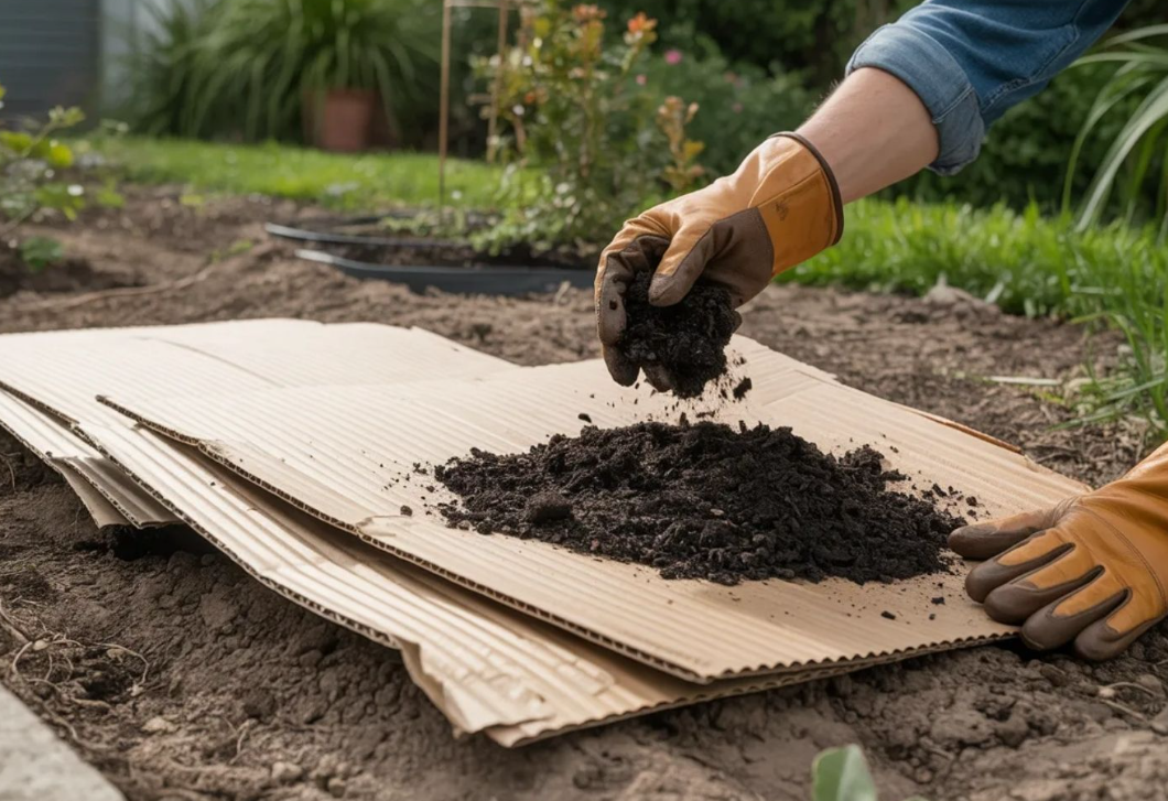 Mielőtt kidobod a kartondobozt, nézd meg, mit tehet a gyomok ellen a kertben