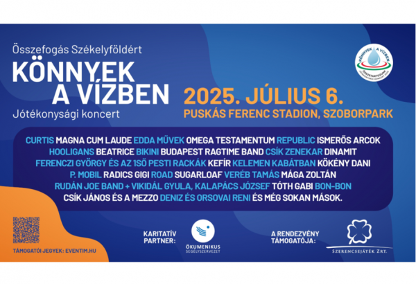 „Könnyek a vízben” – Egy koncert, ami életeket változtathat meg