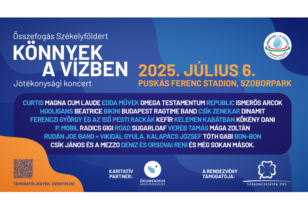 „Könnyek a vízben” – Egy koncert, ami életeket változtathat meg
