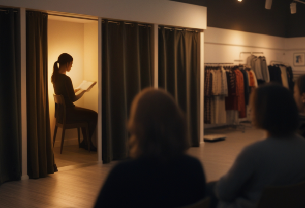 Nők a tükörben – különleges próbafülkeszínházon jártunk az Emporium üzletében