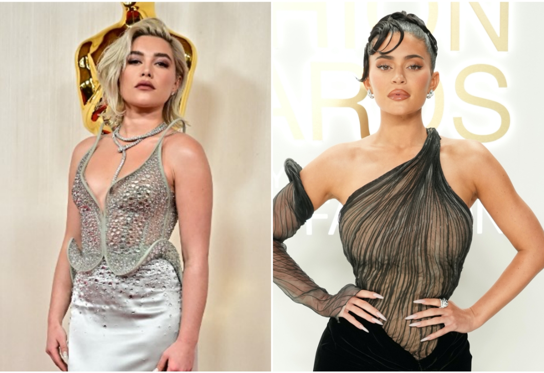  Kinek állt jobban? Florence Pugh és Kylie Jenner hasonló ruhában jelent meg 