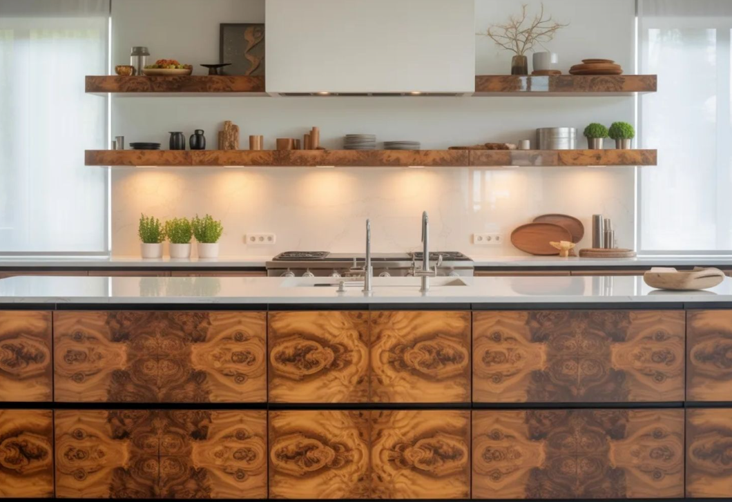 Ez a faanyag, amit eddig túl merésznek hittél – most a konyhabútorokon hódít