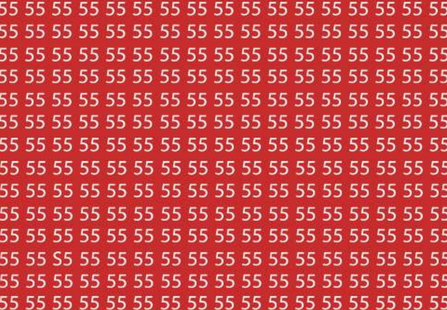 Egy zseni vagy, ha megtalálod 5 másodperc alatt a kakukktojást a sok 55-ös szám között, főkép