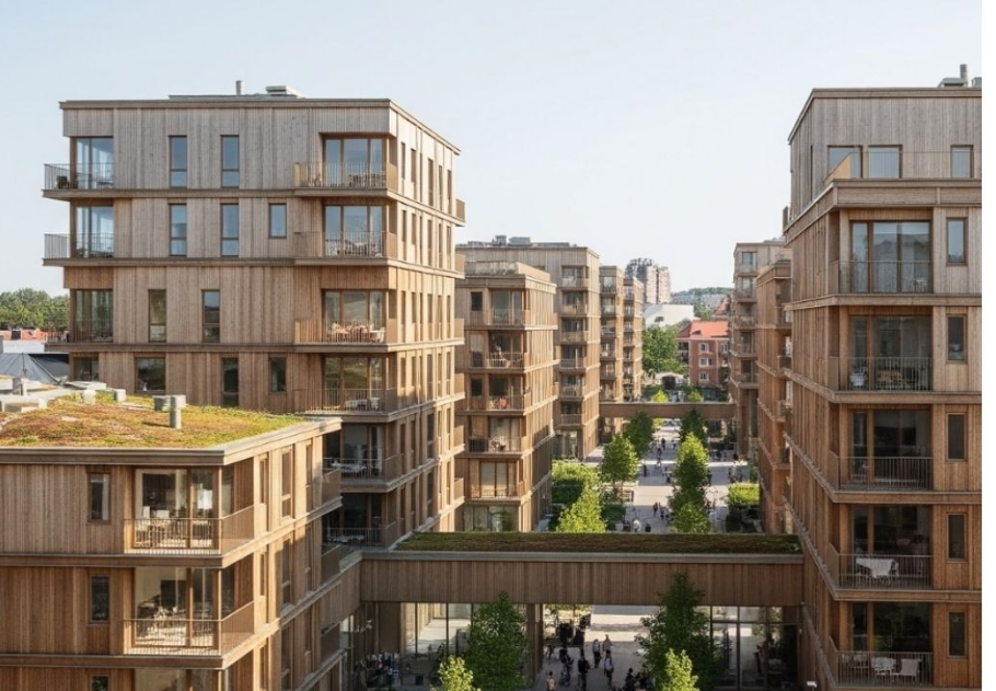 A világ első fából épülő városa – Stockholm Wood City, főkép