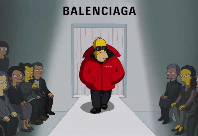 A Simpson családdal mutatta be új kollekcióját a Balenciaga