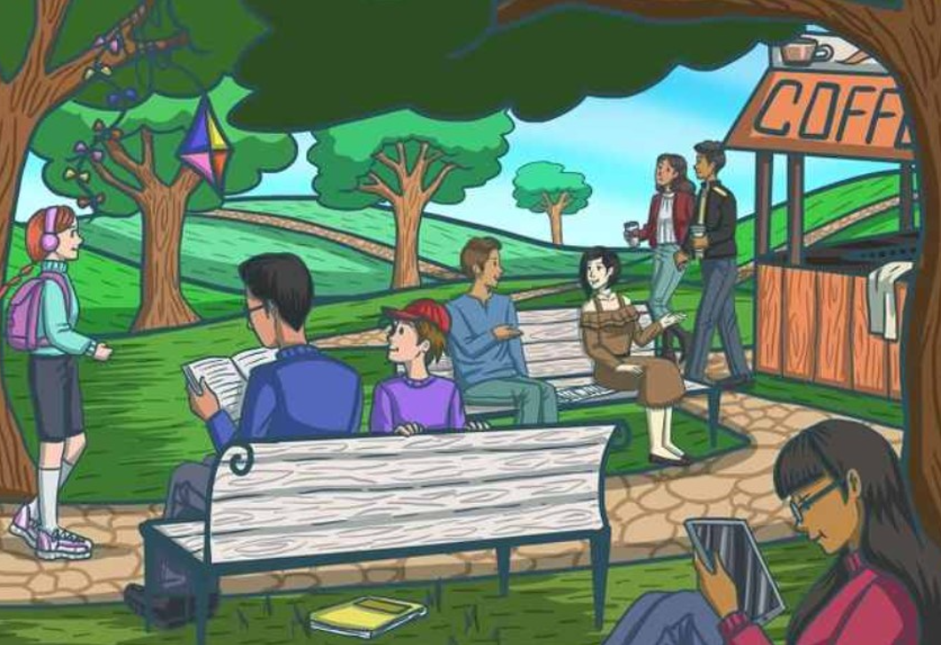 Briliáns elme vagy, ha felfedezed az újságot a parkban 13 másodperc alatt