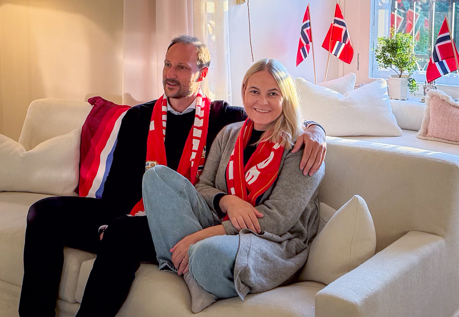 Haakon norvég koronaherceg és felesége, Mette-Marit 