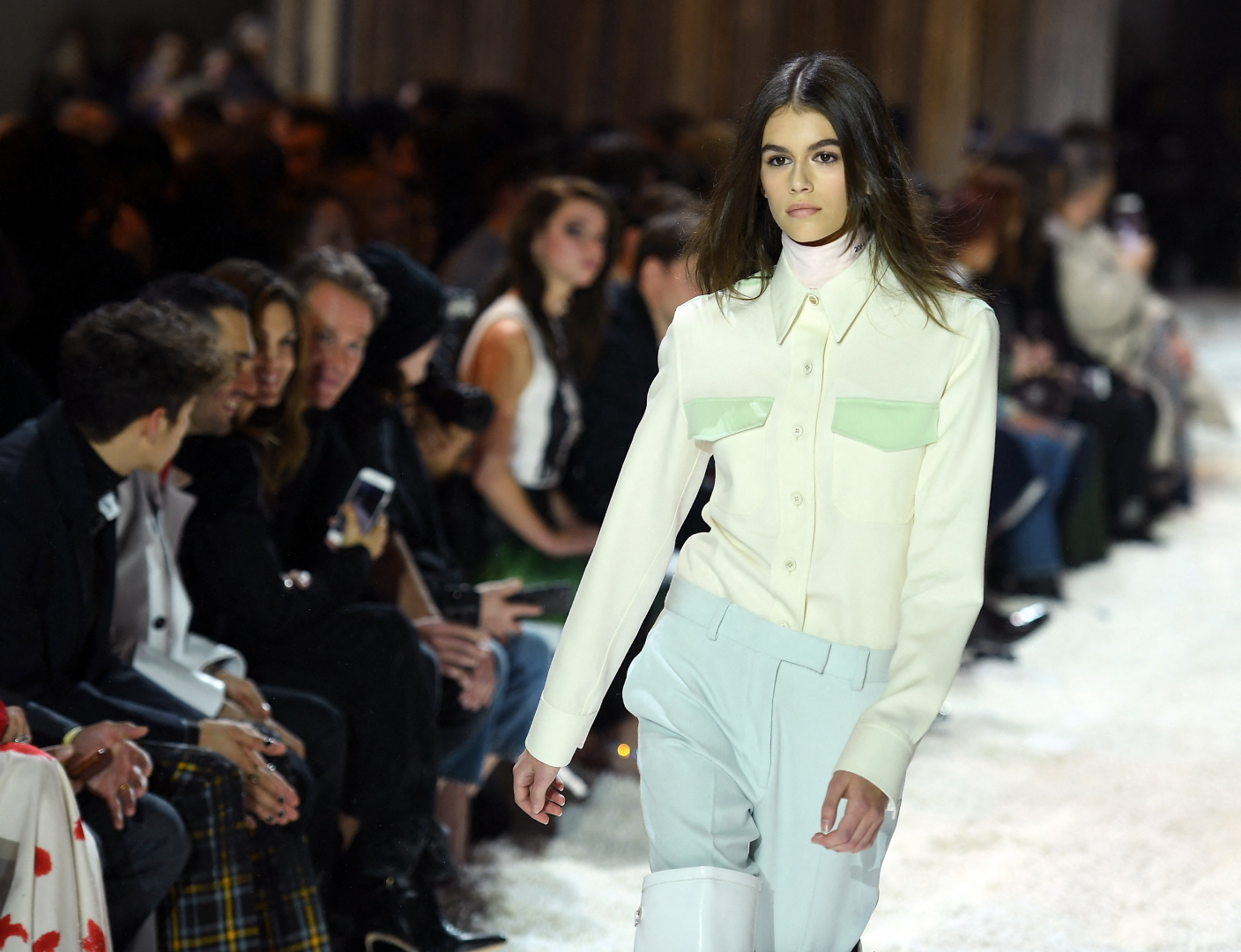 Kaia Gerber kezdő modellként, 2018