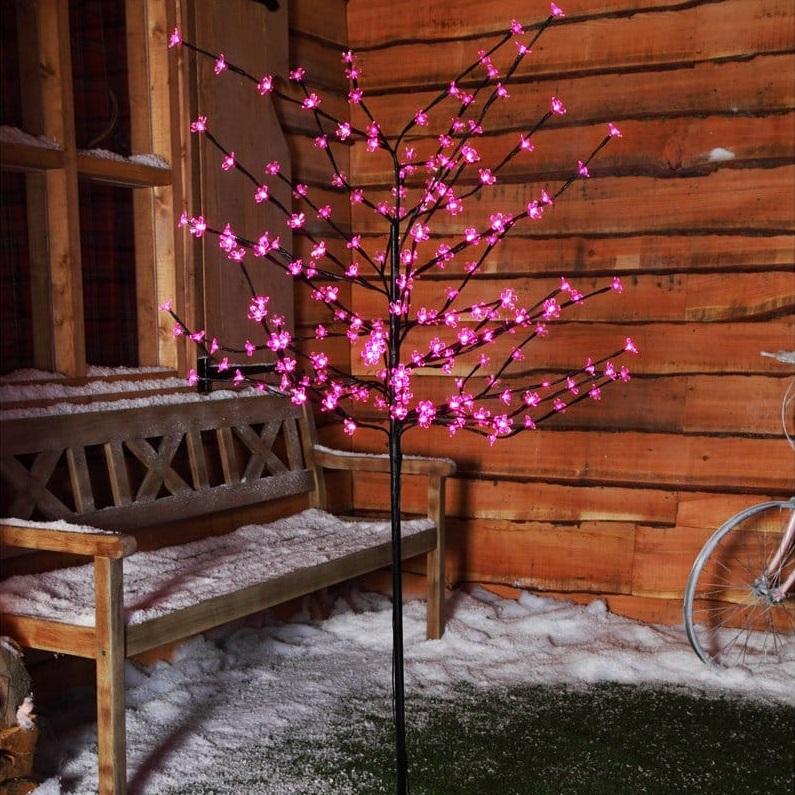 Leden Karácsonyi LED világító cseresznyefa 120 cm pink 6290 Ft