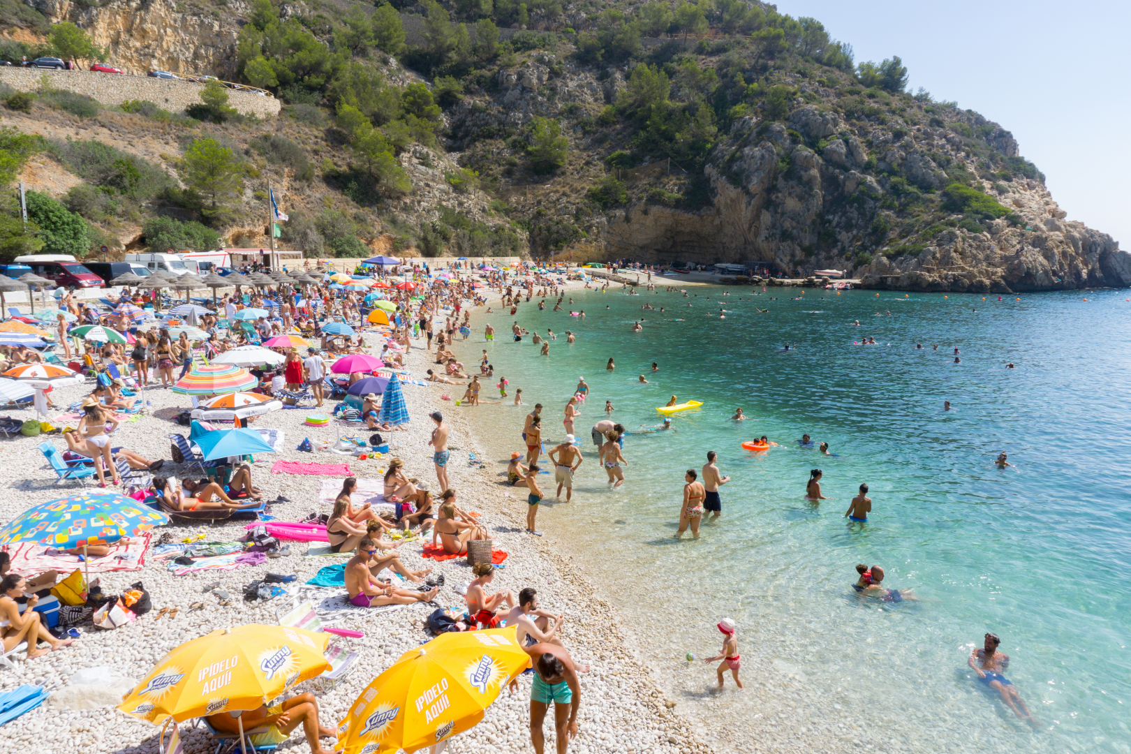 Costa Blanca, Jávea, Granadella-öböl, tengerpart