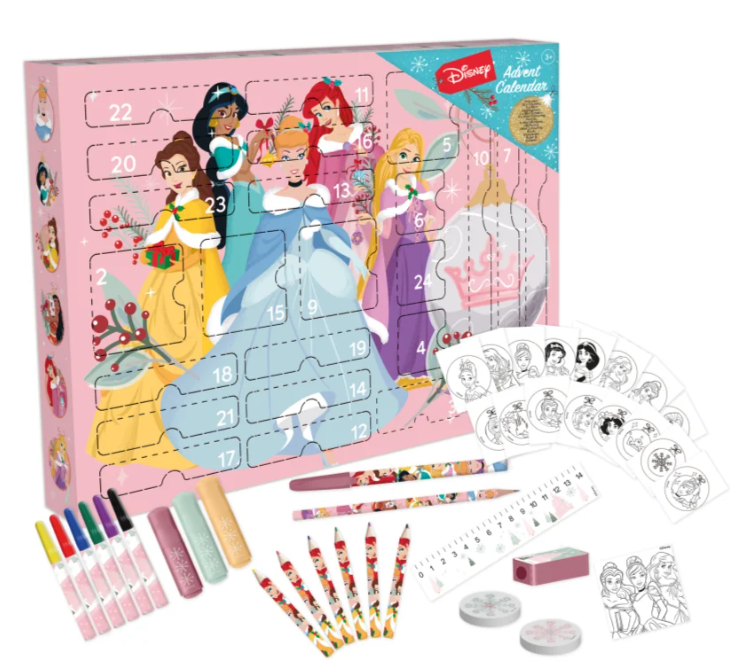 Disney Princess színezős adventi naptár gyermekeknek 4370 Ft (Notino)