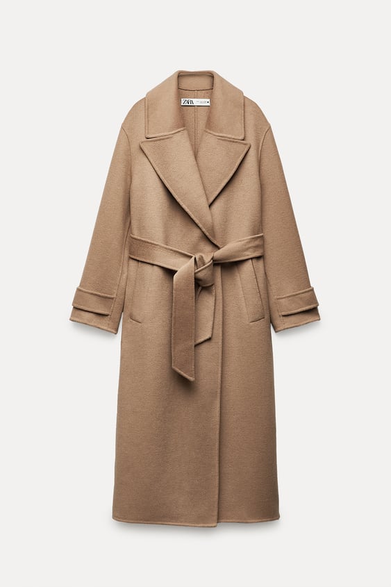 ZARA ZW Collection Double-Faced Wool Blend Coat 69 995 Ft