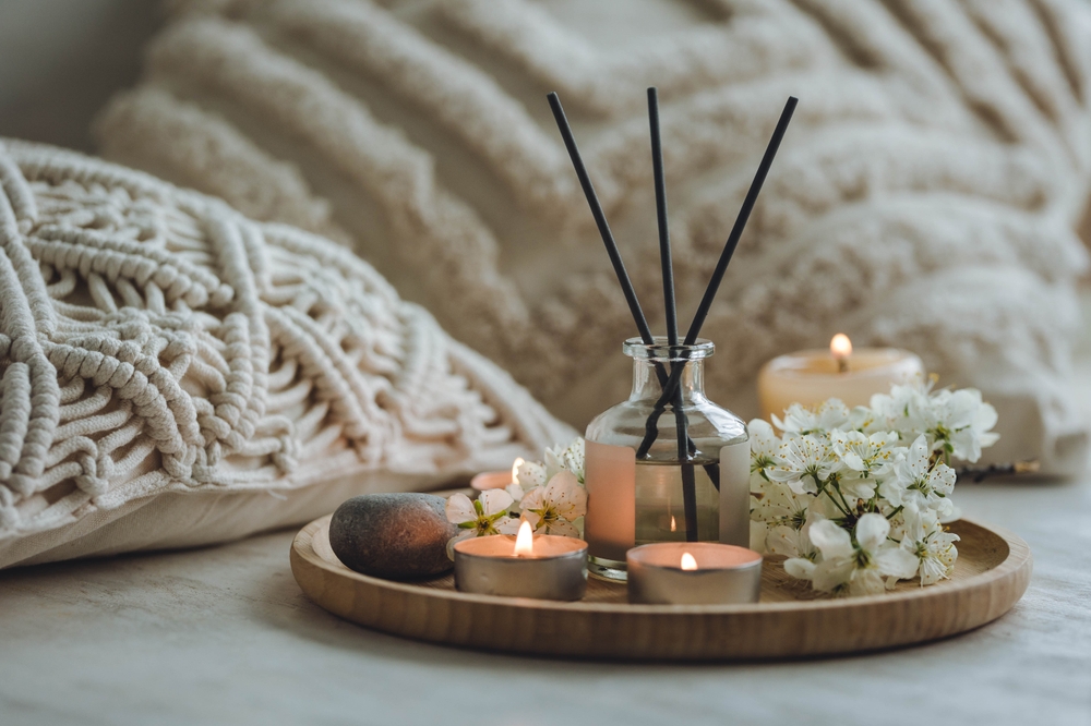 illóolaj, mécsesek