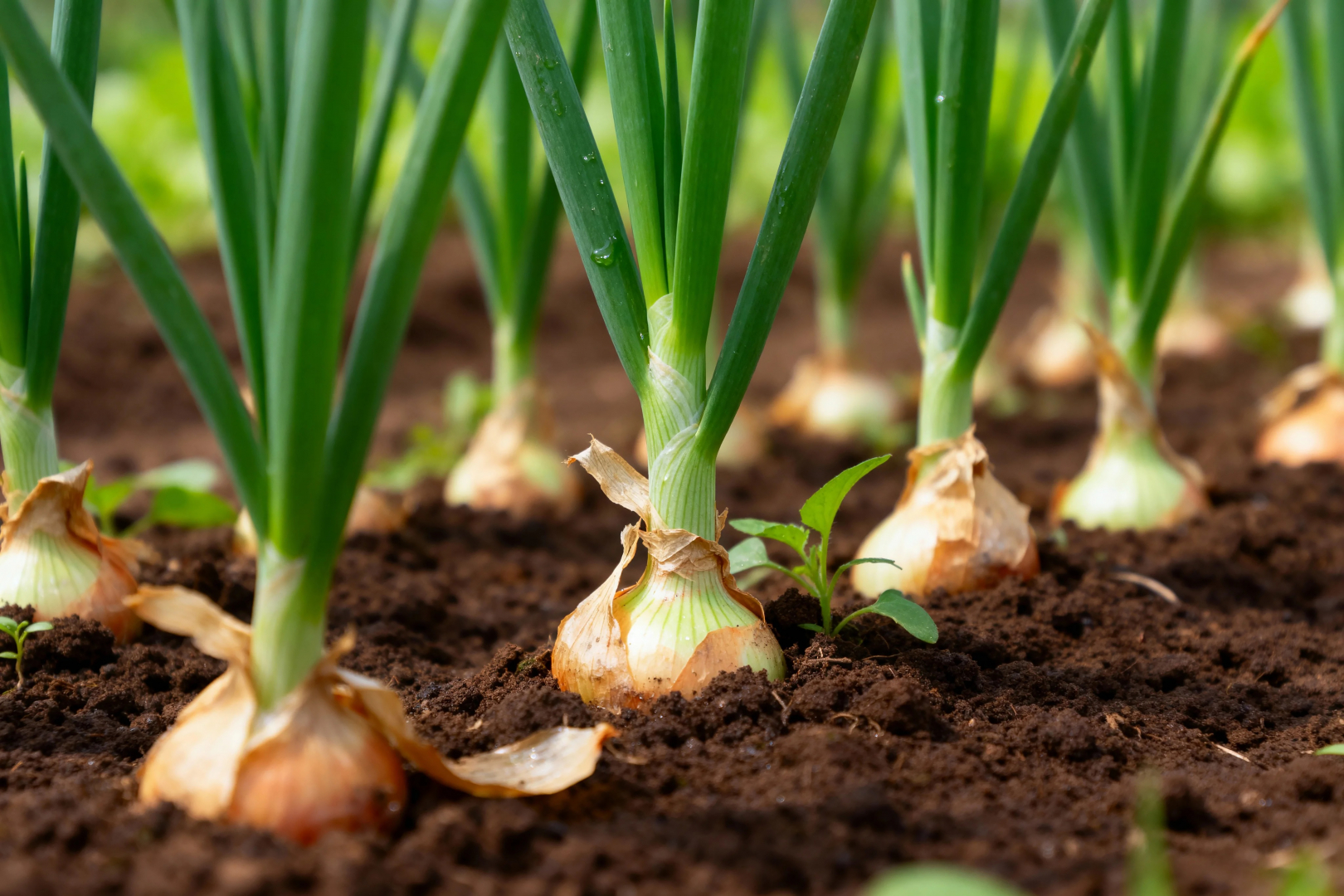 hagyma földben
