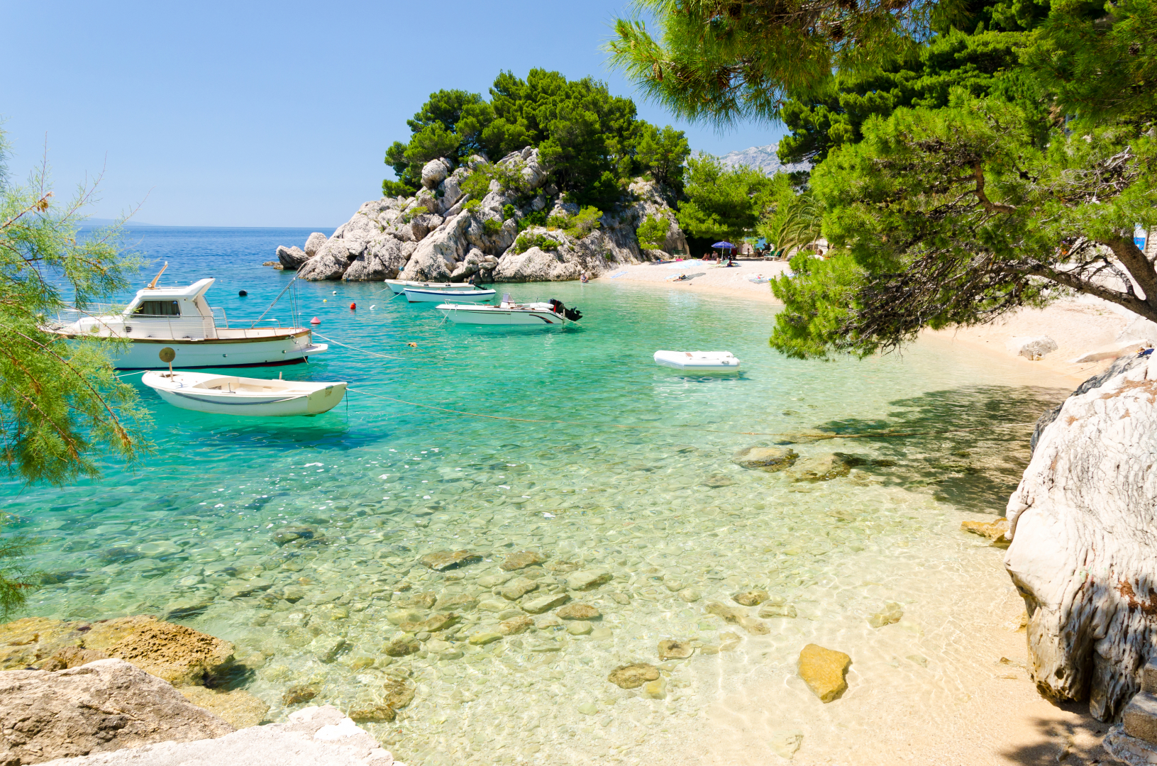 Brela strand, Horvátország